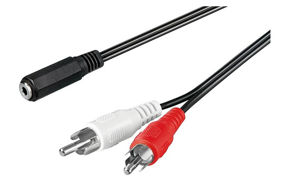 MicroConnect AUDLRC14 Audio Adapter Cable. 1.5 meter AUDLRC14