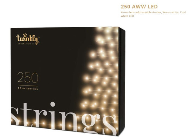 Twinkly TWS250GOP-BEU Strings Gold Edi. 250 LED AWW TWS250GOP-BEU