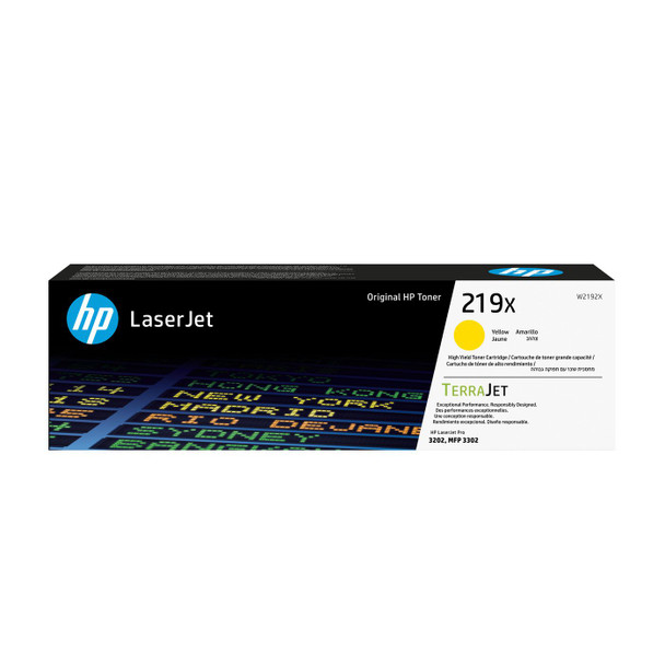 HP W2192X 219X High Yield Yellow W2192X
