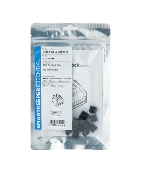 SmartKeeper NL03P1BK Port Blocker Rj-45 Black 12 NL03P1BK