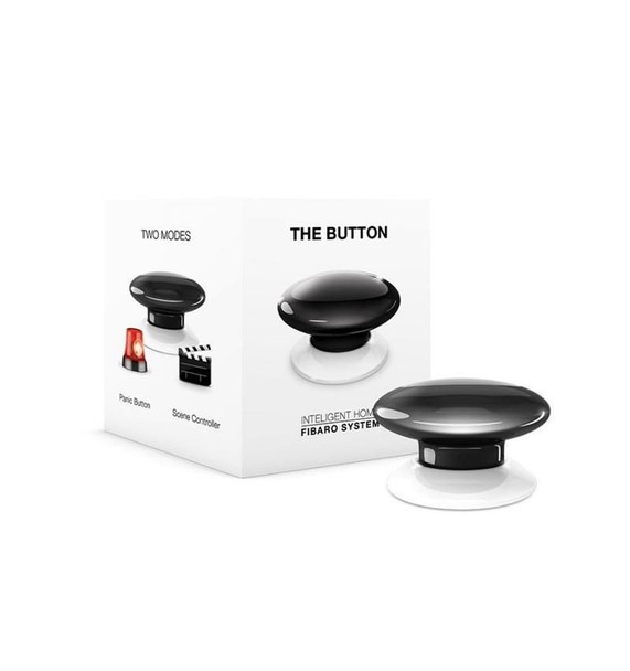 Fibaro FGPB-101-2 ZW5 The Button Black Panic Button FGPB-101-2 ZW5