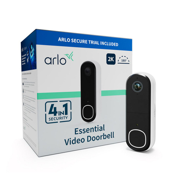 Arlo AVD4001-100EUS Essential Video Doorbell 2K AVD4001-100EUS