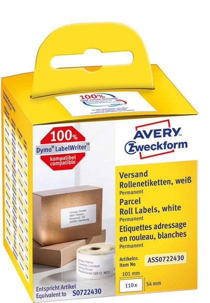 Avery ASS0722430 Self-Adhesive Label Rectangle ASS0722430