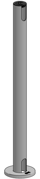 Ergonomic Solutions EET138-02 600 mm pole w/ end cap. EET138-02