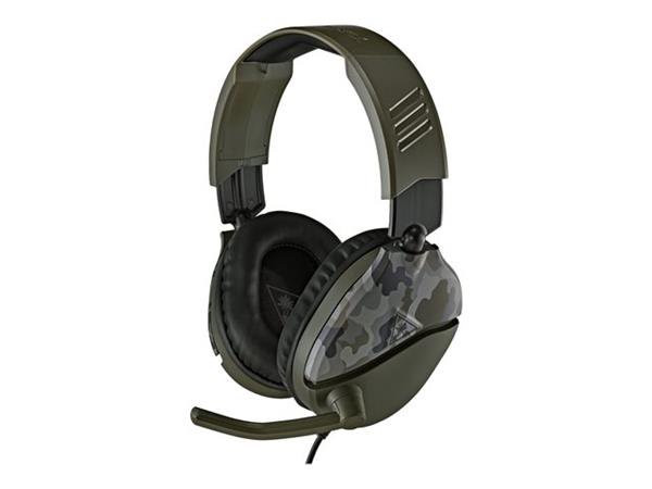 Turtle Beach Recon 70 Wired 3.5Mm Connector Green Camo Gaming Headset TBS-6455-02