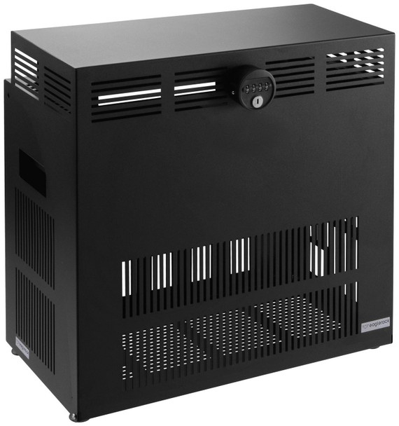 Rackmount IT ER-E4-BLK EagleRack Closed with Lock - ER-E4-BLK