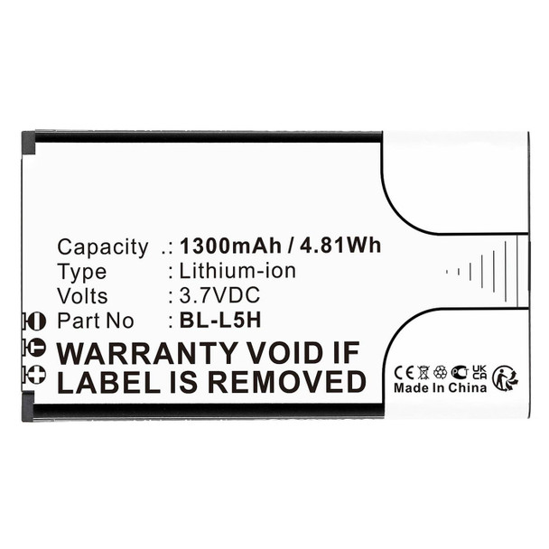CoreParts MBXMP-BA1829 Battery 3.7V 1300mAh 4.81Wh MBXMP-BA1829