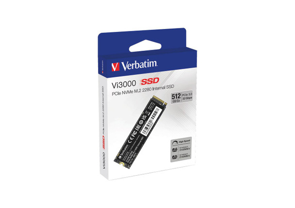 Verbatim 49374 Vi3000 PCIe NVMe M.2 SSD 512GB 49374