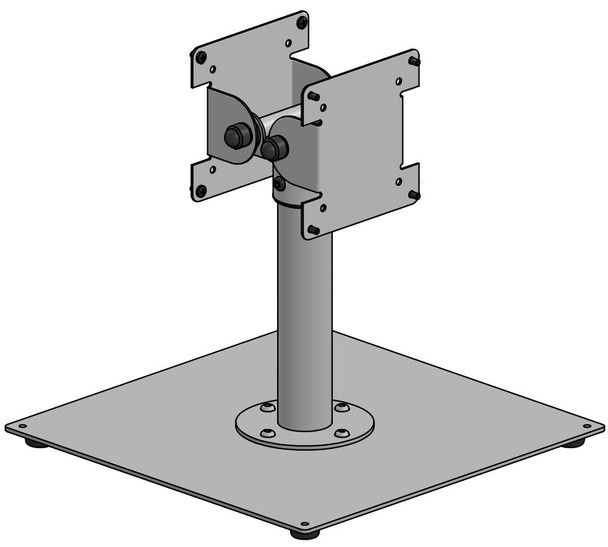 Ergonomic Solutions CBRESTO002-02 Free standing base plate with CBRESTO002-02