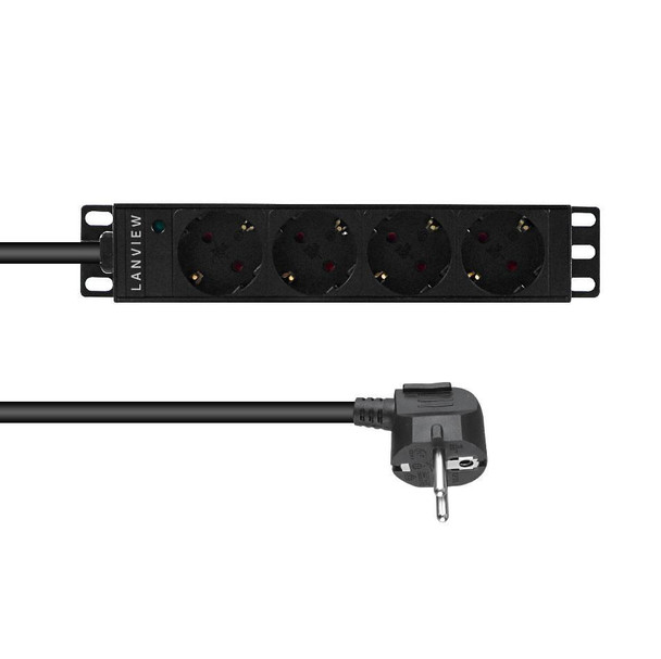 Lanview LVR-2MSCH-LIC-SCH4 10�� 4-way Scho outlets LVR-2MSCH-LIC-SCH4