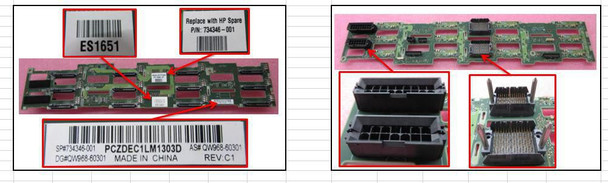 Hewlett Packard Enterprise 734346-001-RFB PCA LFF HDD BACKPLANE 734346-001-RFB