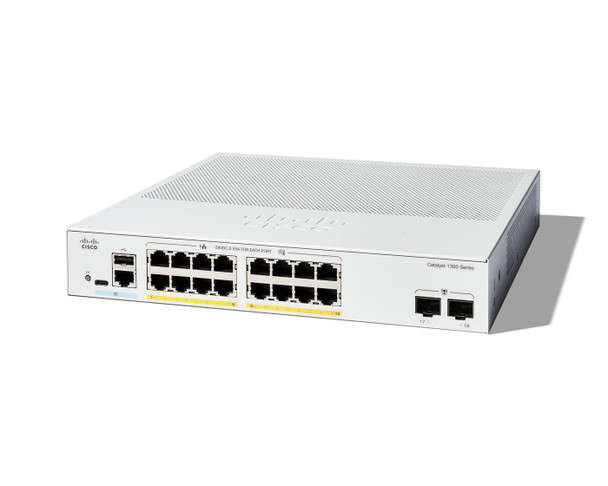 Cisco C1300-16P-2G -16P-2G Managed Switch. 16 C1300-16P-2G