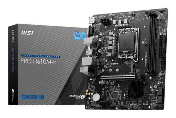 MSI PRO H610M-E Motherboard Intel H610 Lga PRO H610M-E