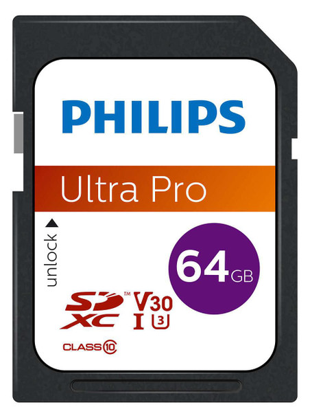 Philips FM64SD65B/00 Fm64Sd65B 64 Gb Sdxc Uhs-I FM64SD65B/00