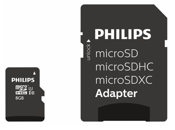 Philips FM08MP45B/00 Memory Card 8 Gb Microsdhc FM08MP45B/00