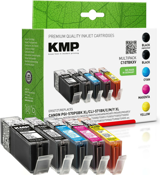 KMP Printtechnik AG 15690050 C107BKXV Multipack comp. 1569,0050