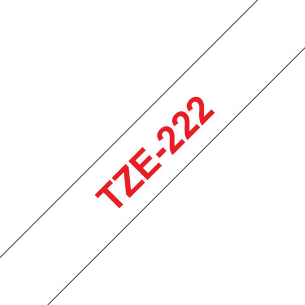Brother TZE222 Tape/red-white 9mm f 3xx 5xx TZE222