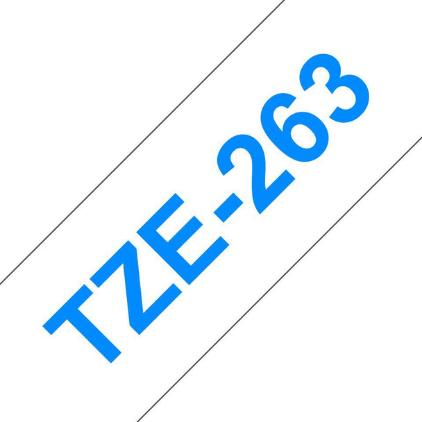 Brother TZE263 Tape Blue on White 36mm TZE263