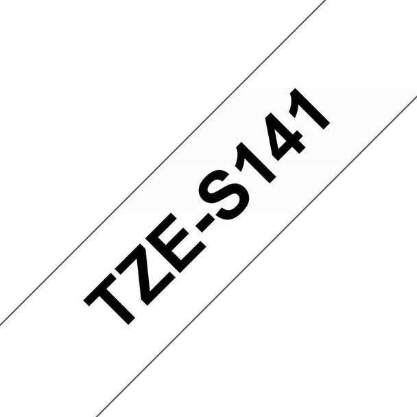 Brother TZES141 Tape Black on Clear 18mm TZES141