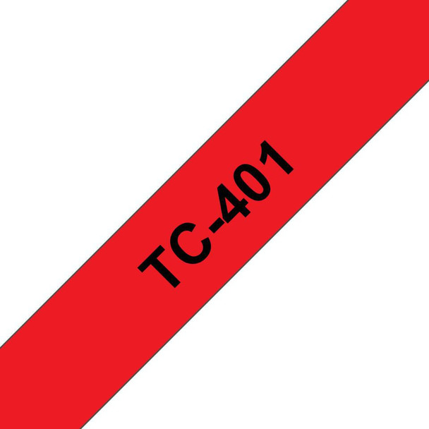 Brother TC401 PTOUCH 12MM RED BLACK TC401