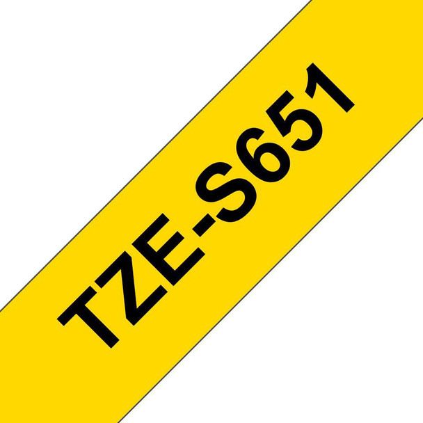 Brother TZES651 Tape Black on Yellow 24mm TZES651