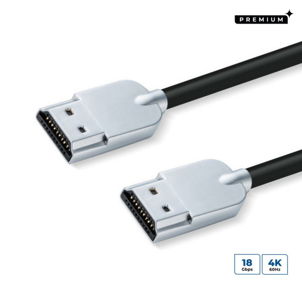 MicroConnect HDMISUPERSLIM2M 4K HDMI Cable Super Slim 2m HDMISUPERSLIM2M
