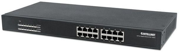 Intellinet 560993 16-Port Gigabit Ethernet PoE+ 560993