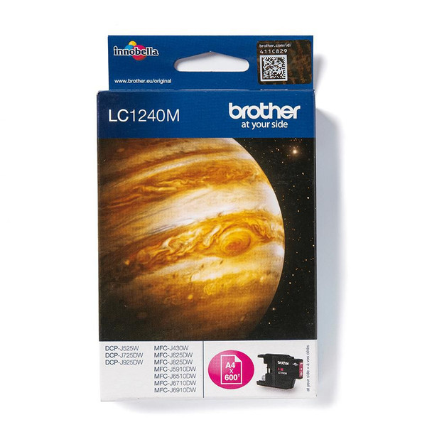 Brother LC-1240M Ink Magenta Pages 600 LC-1240M