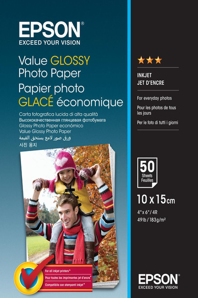 Epson C13S400038 10x15cm Value Photo Paper C13S400038