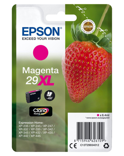 Epson C13T29934012 Singlepack Magenta 29XL Claria C13T29934012