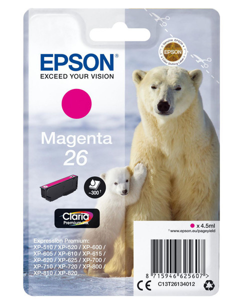 Epson C13T26134012 ink cartridge magenta Claria C13T26134012