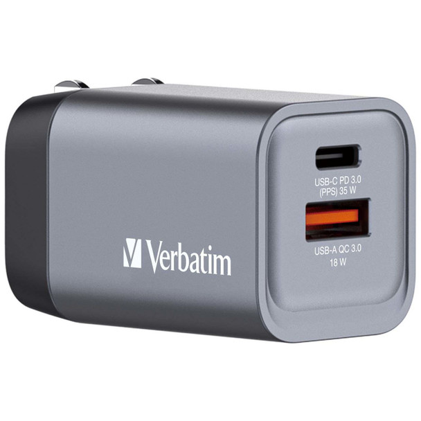 Verbatim 32200 GNC-35 GaN Charger 35W with 1 32200