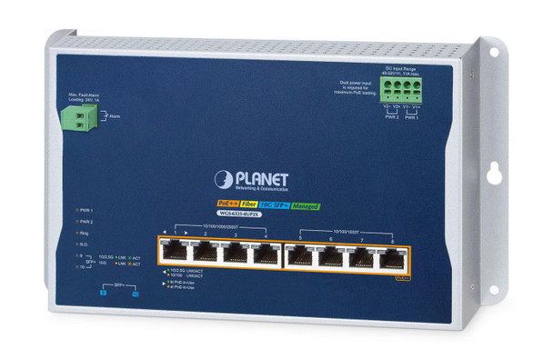 Planet WGS-6325-8UP2X IP30 Industrial L3 4-Port WGS-6325-8UP2X