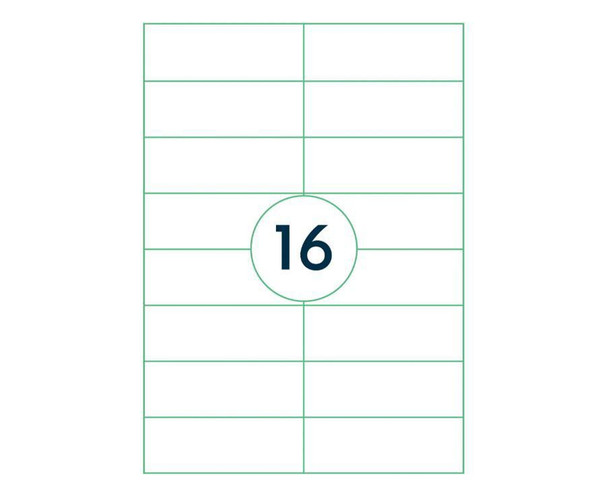 Capture A4LABEL-105X37 A4 label 105x37 mm. 16 labels A4LABEL-105X37