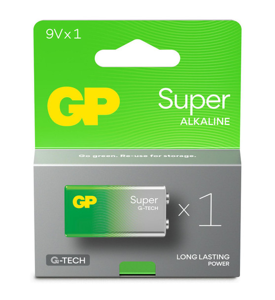 GP Batteries 151426 GP SUPER ALKALINE 9V Battery. 151426