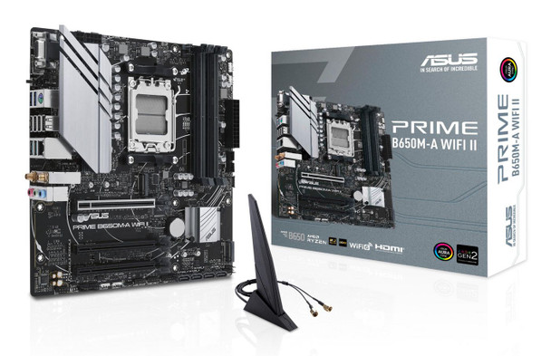 Asus PRIME B650M-A WIFI II Amd B650 Socket Am5 Micro Atx PRIME B650M-A WIFI II