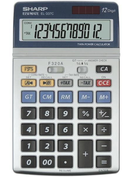 Sharp SH-EL337C El-337C Calculator Desktop SH-EL337C
