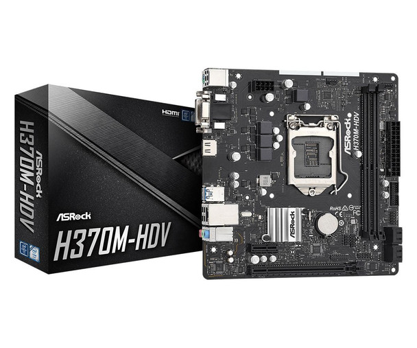 Asrock H370M-HDV Motherboard Intel� H370 Lga H370M-HDV