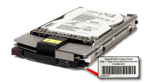 Hewlett Packard Enterprise 104665-001 SPS-DRV.HD.9GB.WU2. 80 PIN.1" 104665-001