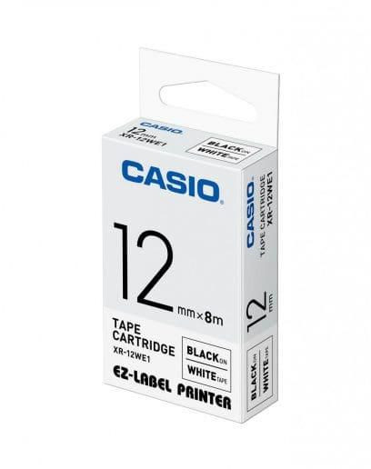 Casio XR-12WE1 12 mm black on white XR-12WE1