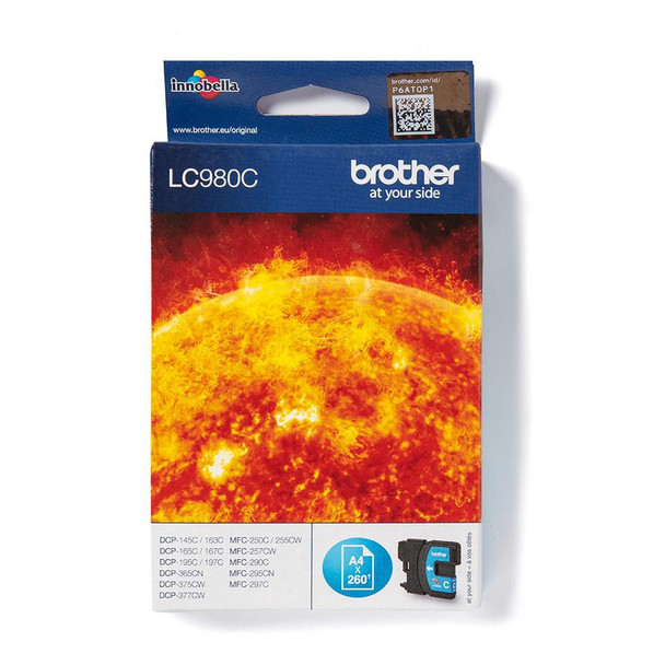 Brother LC-980C Ink Cyan. 8mlStandard capacity LC-980C