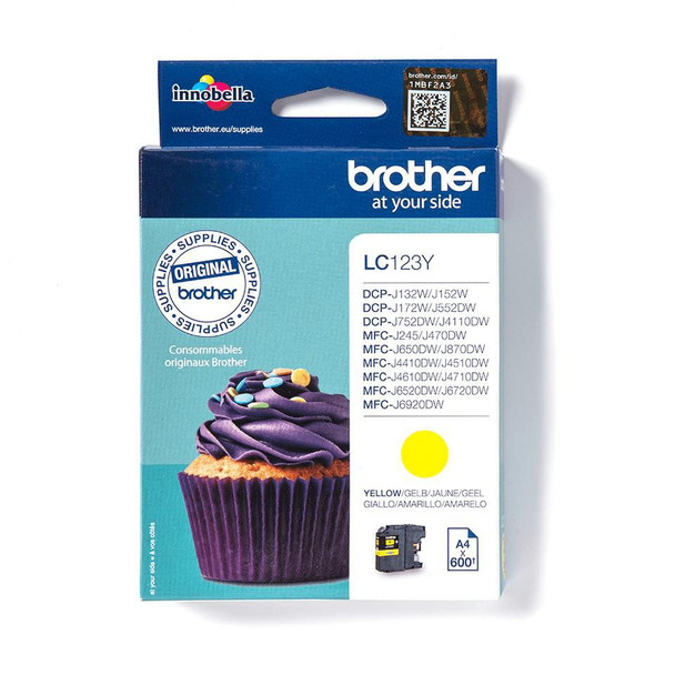 Brother LC-123Y Ink Yellow. 10mlStandard LC-123Y