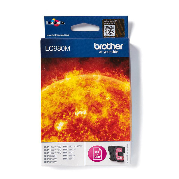 Brother LC-980M Ink Magenta. 11mlStandard LC-980M