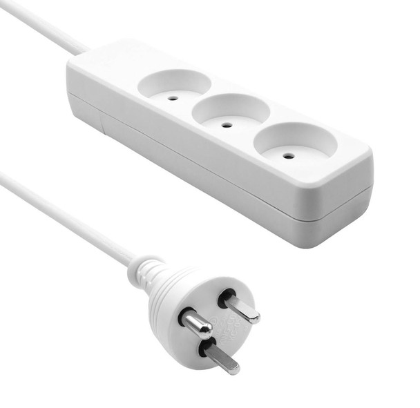ProXtend K3-KIT07W Danish Power Strip 3-way 7M K3-KIT07W