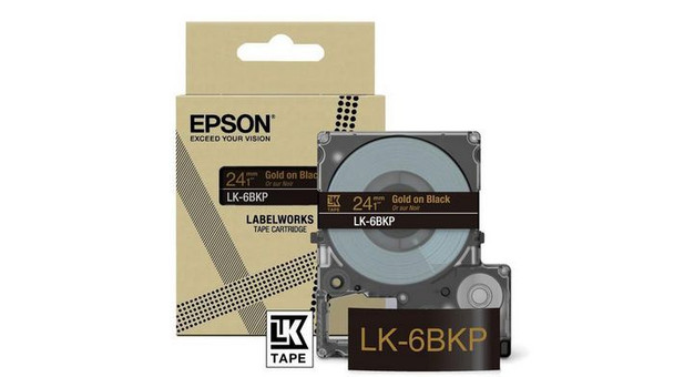 Epson C53S672096 Epson LK-6BKP Black. Gold C53S672096