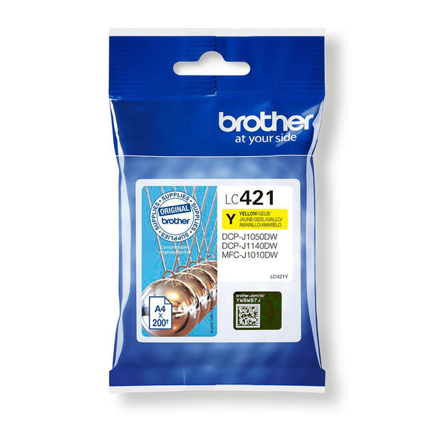 Brother LC-421Y Ink Cartridge 1 PcS LC-421Y