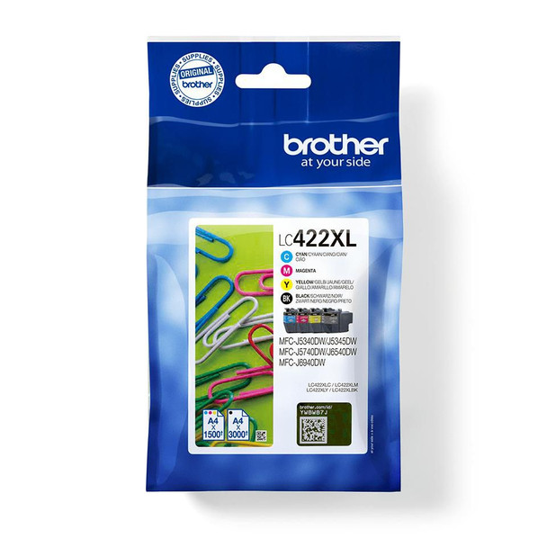 Brother LC-422XLVAL Ink Cartridge 4 PcS LC-422XLVAL