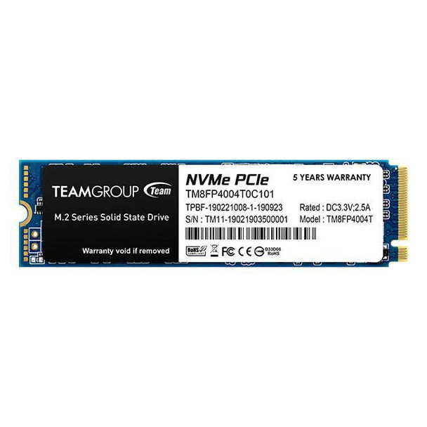 Team Group TM8FP4004T0C101 Mp34 M.2 Pcie Ssd 4 Tb Pci TM8FP4004T0C101 Team Group TM8FP4004T0C101 Mp34 M.2 Pcie Ssd 4 Tb Pci TM8FP4004T0C101