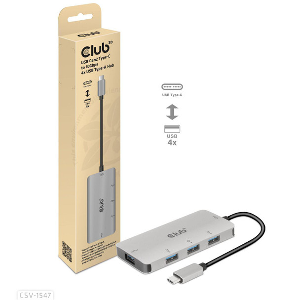 Club3D CSV-1547 Usb Gen2 Type-C To 10Gbps 4X CSV-1547