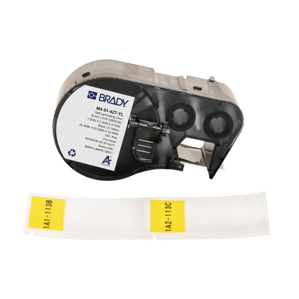 Brady M4-51-427-YL BMP41/BMP51/M511 Label M4-51-427-YL